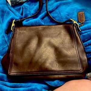 Coach Legacy Studio Flap Vintage Brown Leather Bag